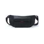 Whatna アンティーク風合い鞣し天 然 牛 革 ボディ斜め掛け 胸バッグ メンズ ワンショルダー 男女兼用 本革 YH8024