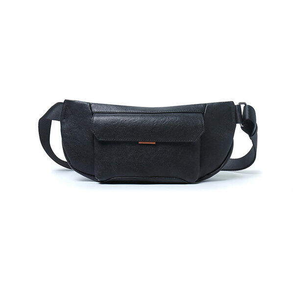 Whatna アンティーク風合い鞣し天 然 牛 革 ボディ斜め掛け 胸バッグ メンズ ワンショルダー 男女兼用 本革 YH8024元の画像