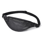 Whatnaアンティーク風合い鞣し天 然 牛 革 ボディ斜め掛け 胸バッグ メンズ ウエストポーチ ワンショルダー 男女兼用 本革 9037