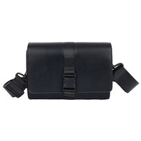 Whatna ショルダーバッグメンズ レディース ボディバッグ iPad mini収納可 PUレザー小型 斜め掛け 肩掛け・胸掛け 男女兼用 通勤 通学 ビジネス 冠婚葬祭