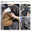 Whatna 帆布 斜めがけ ボディバッグ ワンショルダー メンズ 胸バッグ ダブルファスナー厚 手 キャンバス 8030 メンズ ボディバッグ・ウエストポーチ 8
