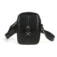 Whatnaアンティーク風合い鞣し天 然 牛革 ミニショルダーバッグ メンズ 斜め掛けボディ胸バッグ 肩掛け 通勤 通学 ワンショルダー 小さめメッセンジャー バッグ自転車 かばん男性用 WX8651