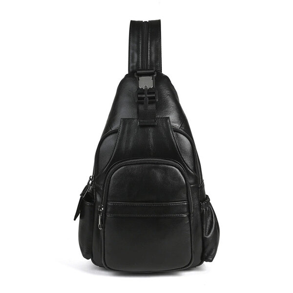 Whatna アンティーク風合い鞣し天 然 牛革 ボディバッグ メンズ 3way ショルダーバッグ リュック 7ポケット 多機能 A4対応 iPad 13インチ収納可 通勤 通学 旅行 ビジネス カジュアル おしゃれ 鞄 プレゼント ギフト元の画像