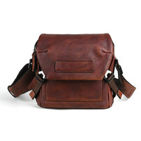 Whatna アンティーク風合い鞣し天 然 牛革 ショルダーバッグ メンズ 斜め掛けボディ胸バッグipad Mini収納可 肩掛け 通勤 通学 ビジネスバッグ 小さめメッセンジャーバッグ自転車 かばん男性用 12030