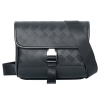 Whatna アンティーク風合い鞣し天 然 牛革 ショルダーバッグ メンズ 斜め掛けボディ胸バッグIpadMini収納可 肩掛け 通勤 通学 ビジネスバッグ 小さめメッセンジャーバッグ自転車 かばん男性用 ブラック7083