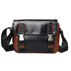 Whatna アンティーク風合い鞣し天 然 牛革 ショルダーバッグ メンズ 斜め掛けボディ胸バッグIpad 9.7収納可 肩掛け 通勤 通学 ビジネスバッグ 小さめメッセンジャーバッグ自転車 かばん男性用 2004