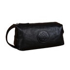 Whatna アンティーク風合い鞣し天 然 牛革2way ミニセカンド バッグ メンズ 手提げ クラッチ 手持ち ハンド バッグ小さ ボックス型 本革 フォーマル 冠婚葬祭 結婚式 紳士用 男性用 黑 ブラウン 2041