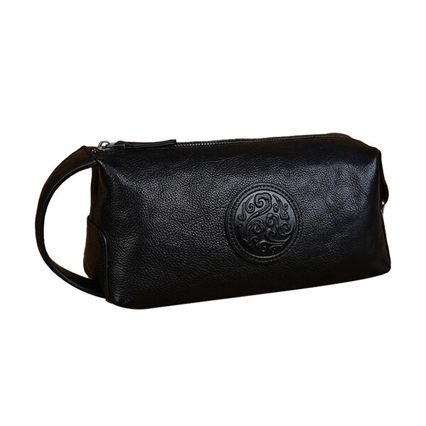 Whatna アンティーク風合い鞣し天 然 牛革2way ミニセカンド バッグ メンズ 手提げ クラッチ 手持ち ハンド バッグ小さ ボックス型 本革 フォーマル 冠婚葬祭 結婚式 紳士用 男性用 黑 ブラウン 2041元の画像