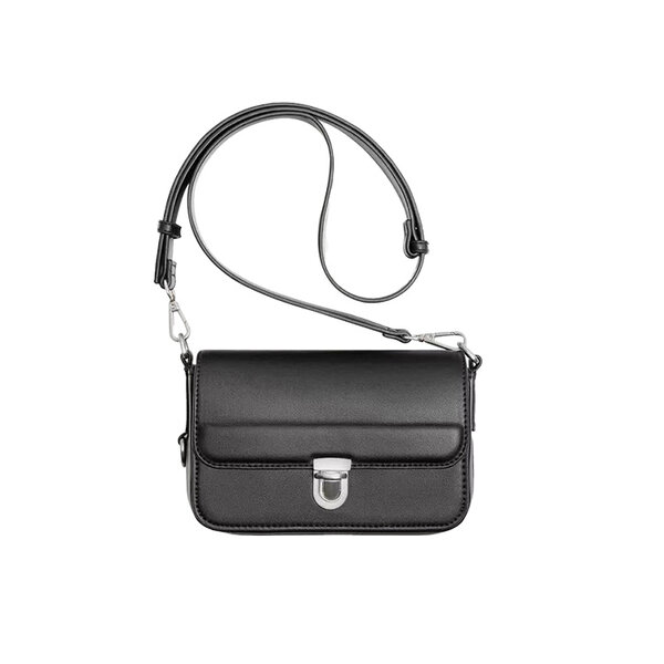 Whatna 3WAY ミニショルダーバッグ メンズ レディース クラッチバッグ 斜め掛け 肩掛け 胸掛け 3室仕切 取り外し可能ストラップ PUレザー iPad mini対応 軽量 防水 コンパクト 通勤 通学 ビジネス 冠婚葬祭 おしゃれ 男女兼用 ギフト元の画像