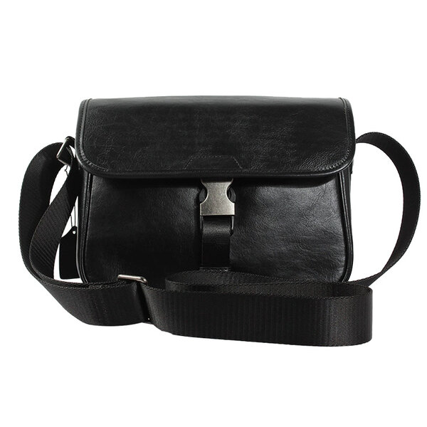 Whatna アンティーク風合い鞣し天 然 牛革 ショルダーバッグ メンズ 斜め掛けボディ胸バッグipad 9.7収納可 肩掛け 通勤 通学 ビジネスバッグ 小さめメッセンジャーバッグ自転車 かばん男性用 ブラック903元の画像