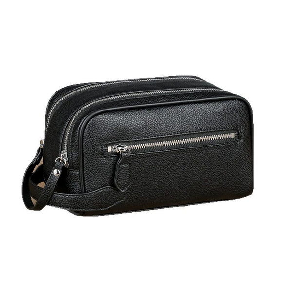 Whatna セカンドバッグ メンズ 2way pu レザー ボックス型ハンドバッグ クラッチ 手持ち 手提げ 化粧 バッグフォーマル 結婚式 葬式 冠婚葬祭 パーティー バッグ元の画像