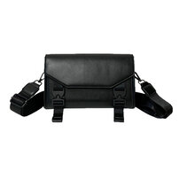 Whatna ボディバッグ メンズ 3way ショルダーバッグ クラッチバッグ 手持ち 斜め掛け 肩掛け 取り外し可能ストラップ iPad mini収納可 PUレザー 軽量 コンパクト 通勤 通学 旅行 ビジネス カジュアル おしゃれ 鞄