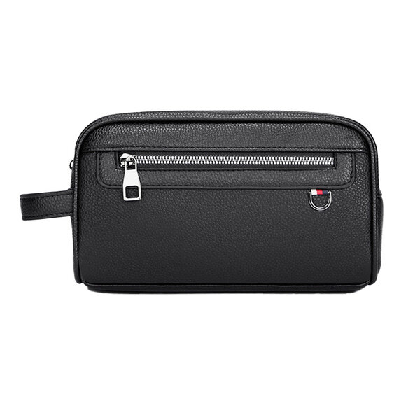 Whatna セカンドバッグ メンズ pu レザー ボックス型ハンドバッグ クラッチ 手持ち 手提げ 化粧 バッグフォーマル 結婚式 葬式 冠婚葬祭 パーティー バッグ元の画像