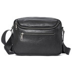 Whatnaアンティーク風合い鞣し天 然 牛革 ショルダーバッグ メンズ 斜め掛けボディ胸バッグ 横 Ipad10.5収納可肩掛け ビジネス 通勤 通学 大さめ メッセンジャーバッグ自転車 かばん男性用7038