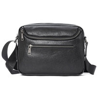 Whatnaアンティーク風合い鞣し天 然 牛革 ショルダーバッグ メンズ 斜め掛けボディ胸バッグ 横 Ipad10.5収納可肩掛け ビジネス 通勤 通学 大さめ メッセンジャーバッグ自転車 かばん男性用7038