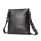 Whatnaアンティーク風合い鞣し天 然 牛革 ショルダーバッグ メンズ 斜め掛けボディ胸バッグ 縦 ペン挿しｘ2Ipad10.5収納可肩掛け ビジネス 通勤 通学 大さめ メッセンジャーバッグ自転車 かばん男性用634