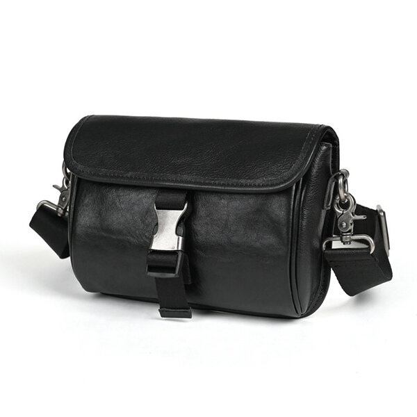 Whatnaアンティーク風合い鞣し天 然 牛革 ショルダーバッグ メンズ 斜め掛けボディ胸バッグ ipad Mini収納可 肩掛け ビジネス 通勤 通学 小さめ メッセンジャーバッグ自転車 かばん男性用SG024元の画像