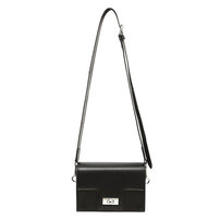 Whatna メンズ ミニ 横型 3way ショルダーバッグ 胸掛け クラッチ 手持ち ハードタイプ マグネットフラップ 防犯仕様 PUレザー コンパクト 軽量 19×12cm 斜め掛け 肩掛け 通勤 通学 旅行 カジュアル 鞄