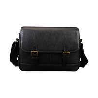 Whatna メンズ ショルダーバッグ 斜めがけ 2WAY フラップバッグ 植物タンニンなめし牛革 ヴィンテージ風 レトロ 公文包風 A4サイズ対応 32×7×23cm