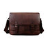 Whatna メンズ ショルダーバッグ 斜めがけ 2WAY フラップバッグ 植物タンニンなめし牛革 ヴィンテージ風 レトロ 公文包風 A4サイズ対応 32×7×23cm 茶