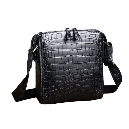 Whatna メンズ ボディバッグ 2WAY ショルダーバッグ 胸バッグ クロコ型