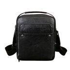 Whatna メンズショルダーバッグ 2way 手提げ 斜め掛け 2層 7.9型対応 ヴィンテージ感のある植物タンニン鞣しの頭層牛革