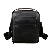 Whatna メンズショルダーバッグ 2way 手提げ 斜め掛け 2層 7.9型対応 ヴィンテージ感のある植物タンニン鞣しの頭層牛革